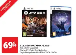 Auchan Drive Le jeu ps5 ou xbox f1 2025 offre