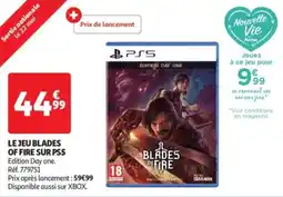 Auchan Drive Le jeu blades of fire sur ps5 offre