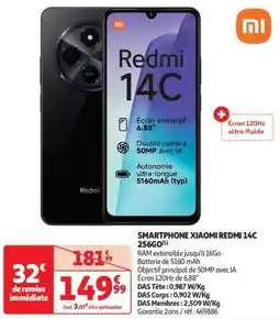 SMARTPHONE XIAOMI REDMI 14C 256GO