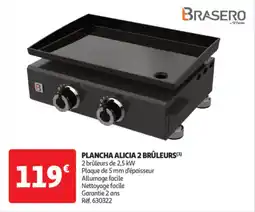 Auchan Drive Plancha alicia 2 brûleurs offre