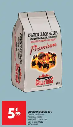 Auchan Drive Charbon de bois offre
