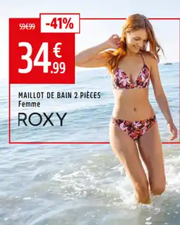 Intersport ROXY Maillot de bain 2 pièces femme offre