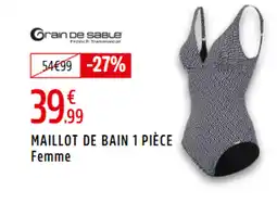 Intersport Maillot de bain 1 pièce femme offre