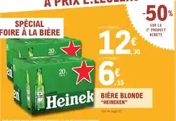 E.Leclerc Drive Bière blonde heineken offre