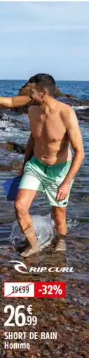 Intersport RIP CURL Short de bain homme offre