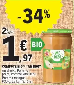 E.Leclerc Drive Compote bio we bio offre