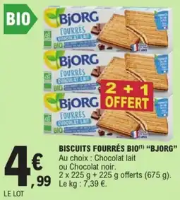 E.Leclerc Drive Biscuits fourrés bio bjorg offre