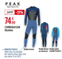 Intersport PEAK WETSUITS Combinaison homme offre