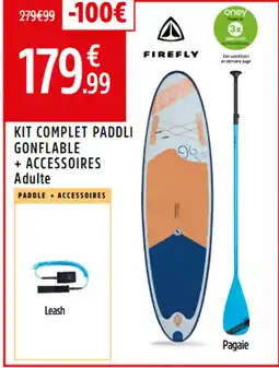 Intersport Kit complet paddli gonflable + accessoires adulte offre