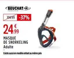 Intersport BEUCHAT Masque de snorkeling adulte offre