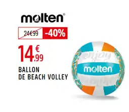 Intersport MOLTEN Ballon de beach volley offre