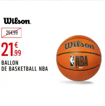 Intersport WILSON Ballon de basketball nba offre