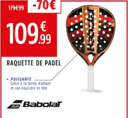 Intersport BABOLAT Raquette de padel offre