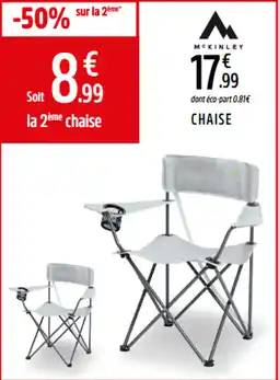 Intersport MCKINLEY Chaise offre