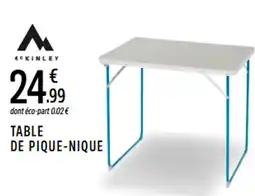 Intersport MCKINLEY Table de pique-nique offre