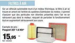 Autobacs Filtres à air offre