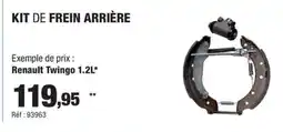 Autobacs Kit de frein arrière offre