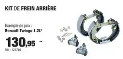 Autobacs Kit de frein arrière offre