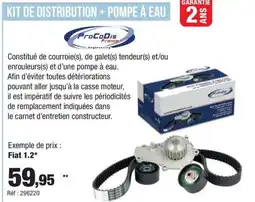Autobacs PROCODIS Kit de distribution + pompe à eau offre