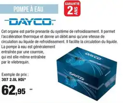 Autobacs DAYCO Pompe à eau offre