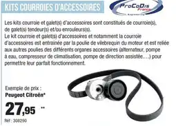 Autobacs PROCOPIS Kits courroies d'accessoires offre