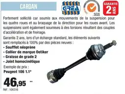 Autobacs Cardan offre