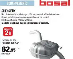 Autobacs BOSAL Échappements offre