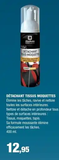 Autobacs ABELAUTO Detachant tissus-moquettes offre