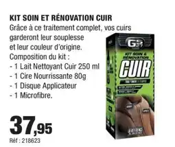 Autobacs GS27 Kit soin et rénovation cuir offre