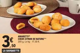E.Leclerc Drive Amaretti cœur citron ou nature offre