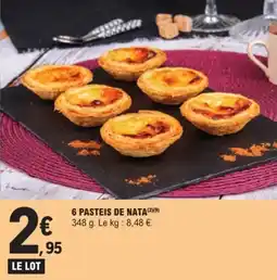 6 pasteis de nata