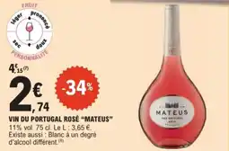 E.Leclerc Drive Vin du portugal rosé mateus offre