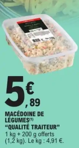 Macédoine de légumes qualité traiteur