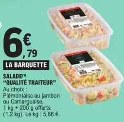 E.Leclerc Drive Salade qualité traiteur offre