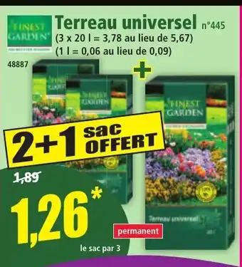 Norma Terreau universel offre