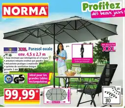 Norma XXL Parasol ovale offre