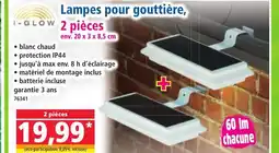 Lampes pour gouttière