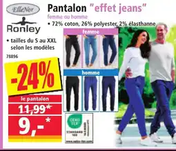 Norma ELLE NOR Pantalon effet jeans offre