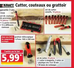 Norma KRAFT Cutter couteaux ou grattoir offre