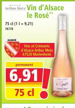 Norma Vin d'Alsace le Rose offre