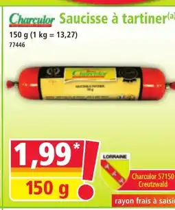 Norma CHARCULOR Saucisse à tartiner offre