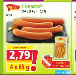 Norma 4 knacks offre