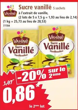Norma VAHINE Sucre vanillé 5 sachets offre