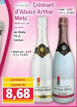 ARTHUR METZ Crémant d'Alsace