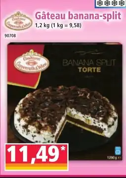 Norma Gâteau banana-split offre