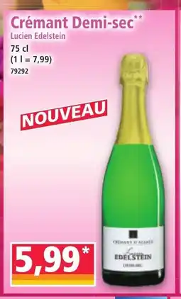 Norma Crémant Demi-sec offre