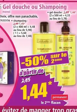 Norma Gel douche ou Shampoing offre