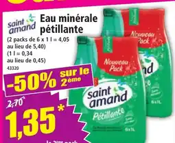 Norma SAINT AMAND Eau minérale pétillante offre