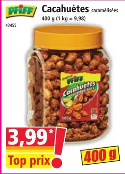 Norma PFIFF Cacahuètes caramélisées offre