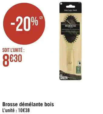Géant Casino Brosse démélante bois offre